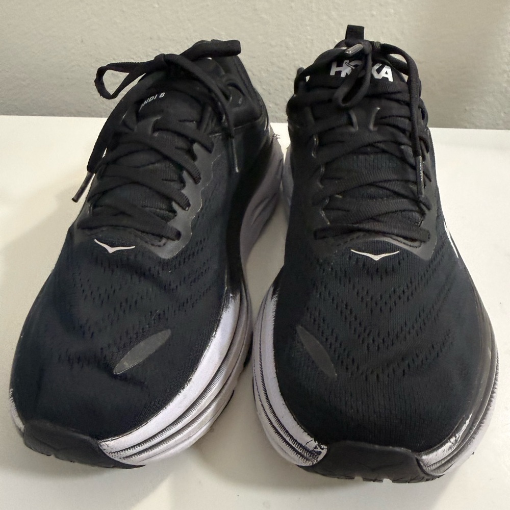 Hoka Bondi 8 Men's Black Athletic Shoes - Picture 5 of 10
